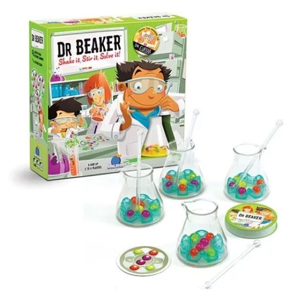 Brand New Sealed Blue Orange USA Dr. Beaker’s Laboratory Shake It Stir It - Picture 1 of 3